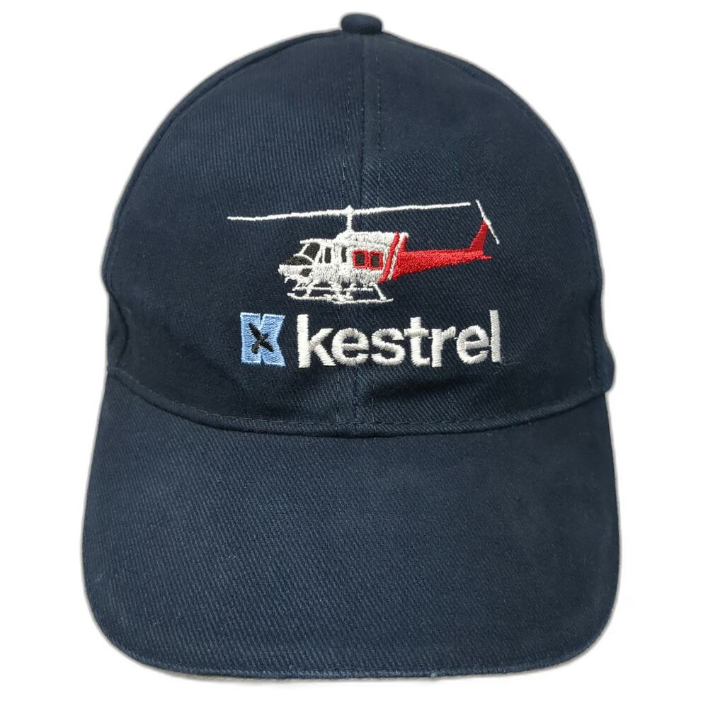 Winning Spirit Baseball Cap Blue One Size Helicopter Kestrel Aviation Logo Hat